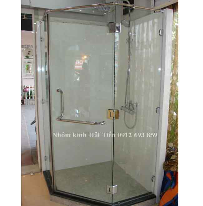 Cabin phòng tắm kính 135 độ đẹp thi công tại Hà Đông